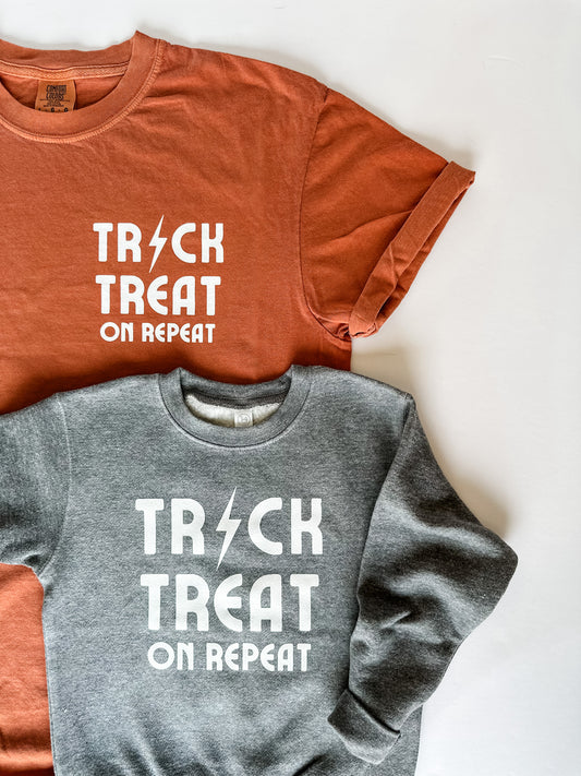 Trick Treat On Repeat Tee - ADULT