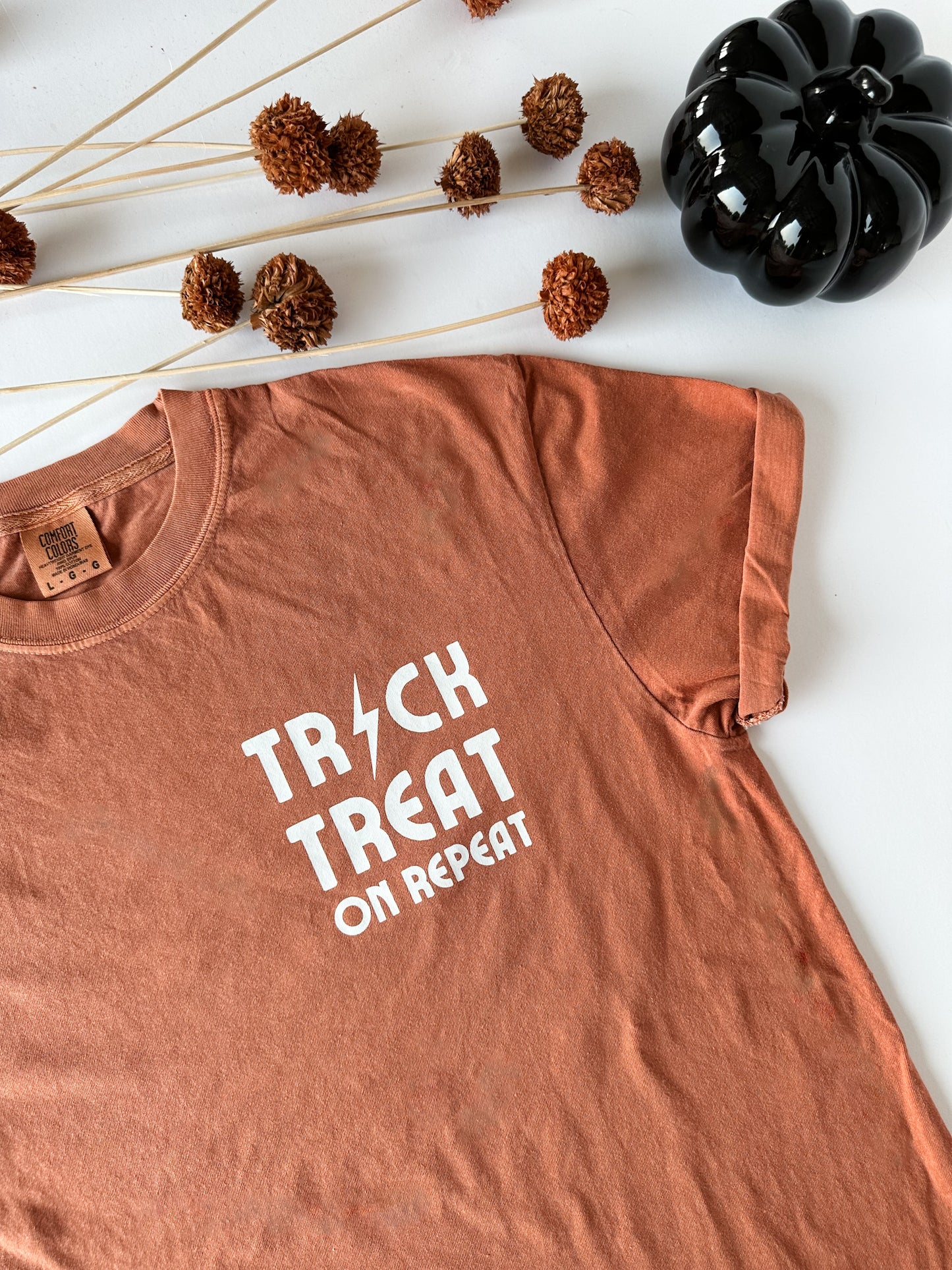 Trick Treat On Repeat Tee - ADULT