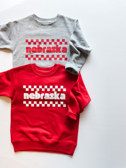 Nebraska Checker Sweatshirt