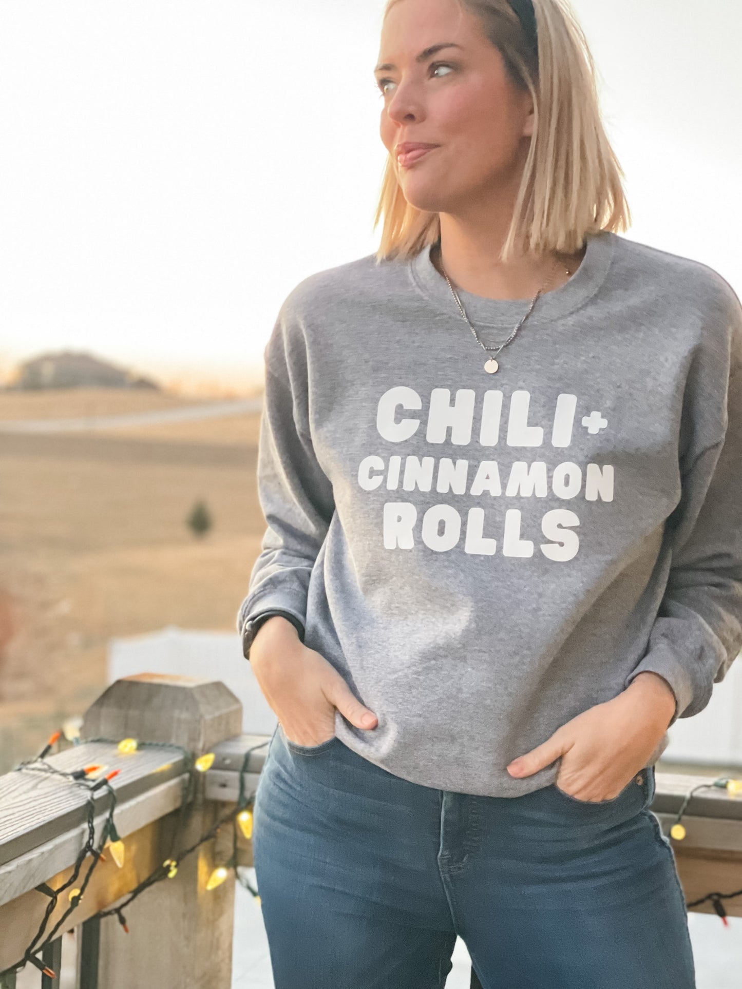 Chili + Cinnamon Rolls Crew - ADULT